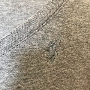 Ralph Lauren Solid Gray Long-sleeve T Shirt